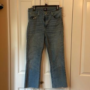 BDG kick flare high rise cropped jeans